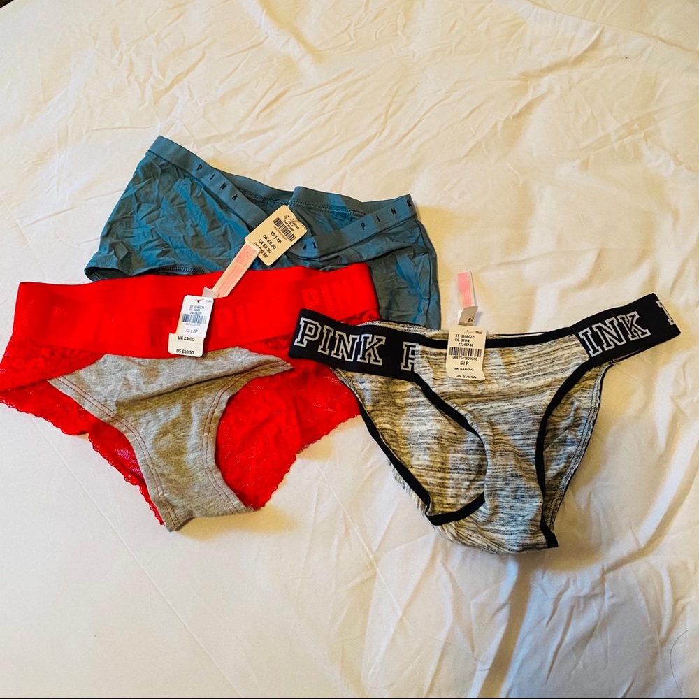 PINK panties. NEW!! 3 for one price